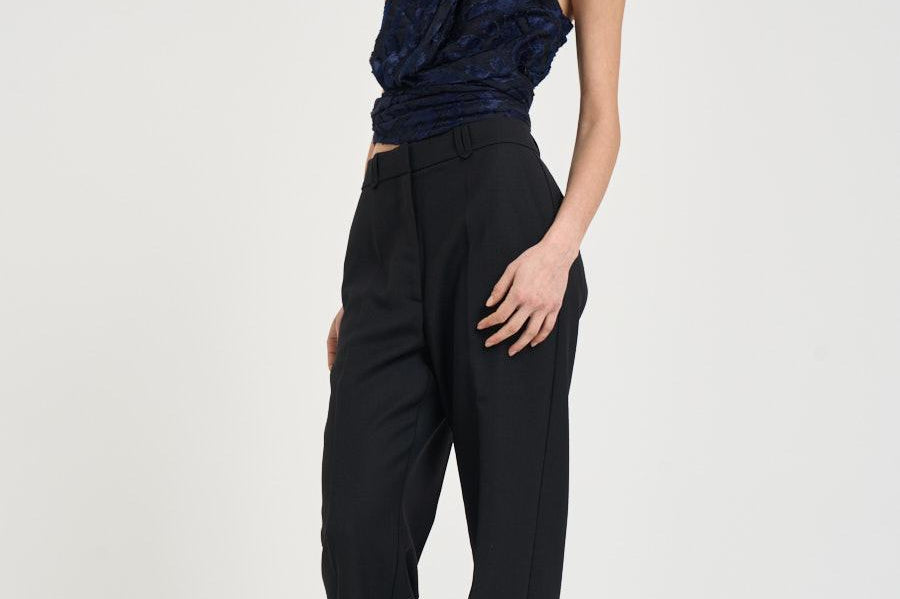 Top donna drappeggiato blu HT0874FA D2K04IFADEDNIGHT ISABEL MARANT 