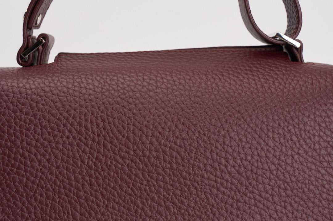 Borsa donna Sveva Soft Media a spalla in pelle con tracolla chianti BT2006SOF CHIANTI ORCIANI 