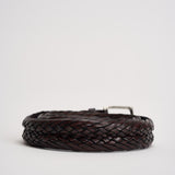 Cintura uomo intrecciata marrone U08382MAS TMORO ORCIANI 