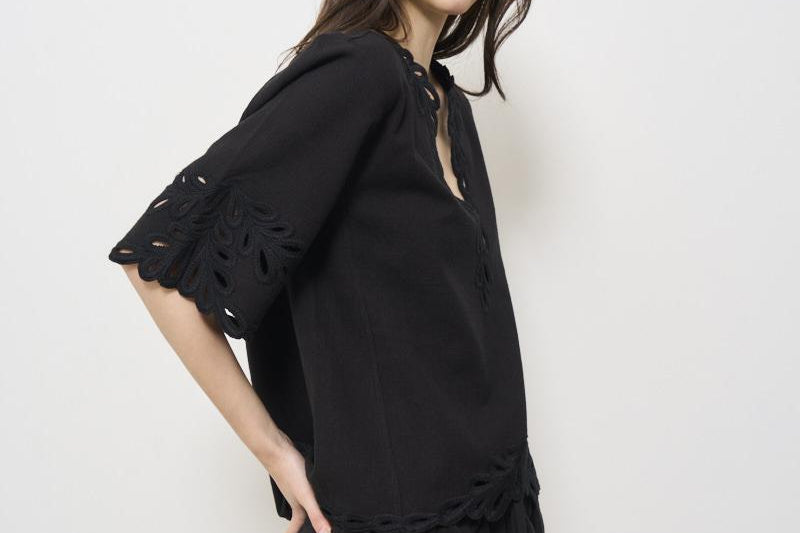 Blusa donna Shana nera HT0586FA C1J12E02FK MARANT ETOILE 