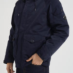 Piumino uomo cappuccio blu notte 19CMW189A 11089G888 C.P. COMPANY 