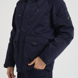 Piumino uomo cappuccio blu notte 19CMW189A 11089G888 C.P. COMPANY 