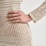 Abito donna Dione crochet ecru RO1026FA D1L08I90BE ISABEL MARANT 