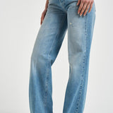 Jeans donna dritto Jacklyn in denim chiaro DP427 DF0283DLV7800 DONDUP 