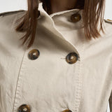 Trench donna corto ghiaccio S1154 217 BAZAR DELUXE 