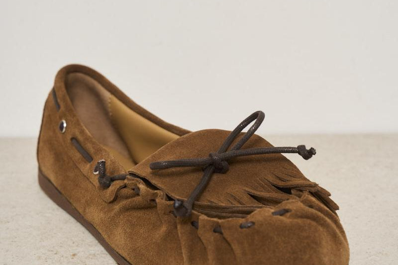 Mocassino donna in suede marrone D070277 MARRONE P.a.r.o.s.h. 