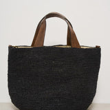 Borsa donna Mirozy in rafia nera MIROZY BLACK IBELIV 
