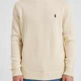 Maglia uomo in cotone panna 710810846 035 RALPH LAUREN 