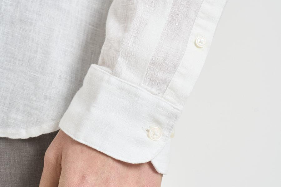 Camicia uomo in lino bianco TB0AD2DC3 100 TIMBERLAND 