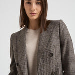 Giacca donna doppiopetto J Parigi pied de poule grigia JPARIGI10B 440015NERO TAGLIATORE 