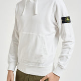 Felpa uomo con cappuccio bianca 6100062 S0051V0001 STONE ISLAND 