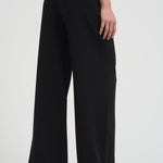 Pantalone donna largo in cady nero JEZ 001 MAX MARA STUDIO 