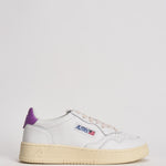 Sneakers donna Medalist Low bianca e e viola AULW LL08 AUTRY 
