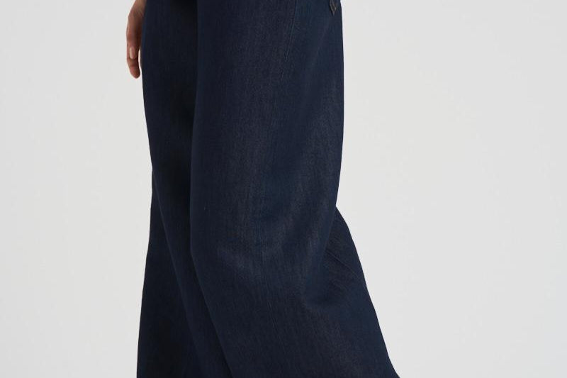 Jeans palazzo in denim donna LPE10V86 BLU NINE IN THE MORNING 