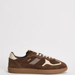 Sneakers donna in suede marrone e panna S100471 71 ALOHAS 