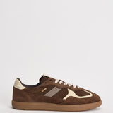 Sneakers donna in suede marrone e panna S100471 71 ALOHAS 