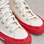 Converse x Comme des Garçons PLAY Chuck 70 High Red Sole K124 OFFWHITE COMME DES GARCON PLAY 