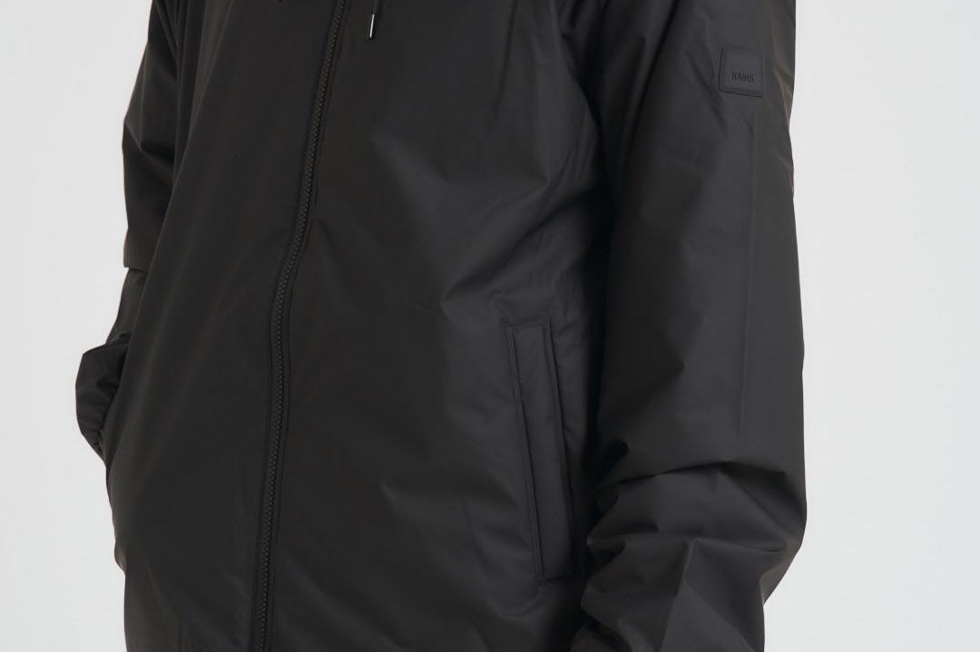 Giacca uomo impermeabile nera 15770 01 RAINS 