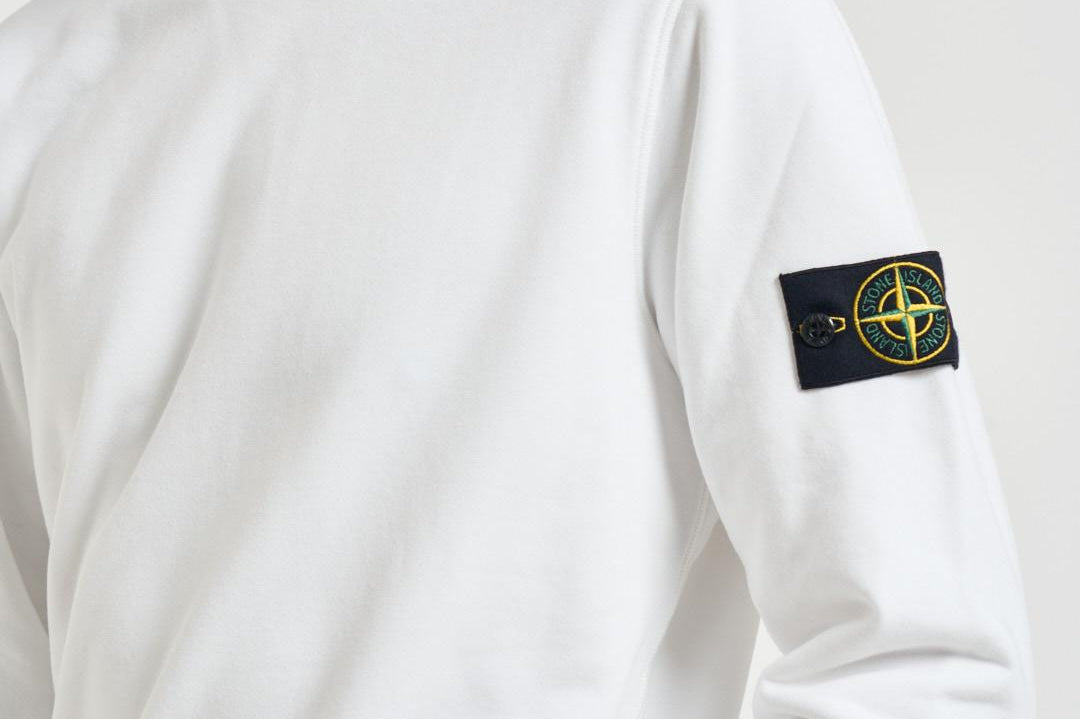 Felpa uomo girocollo bianca 6100060 S0051V0001 STONE ISLAND 