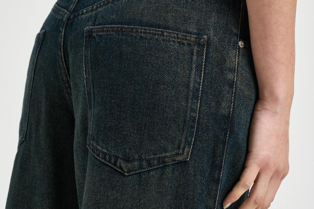 Jeans donna Rodayna in denim scuro PA0554FB D1H03I30YB ISABEL MARANT 