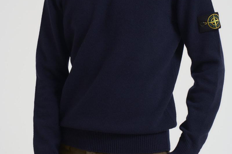 Maglia uomo girocollo blu 5100072 S00A3V0020 STONE ISLAND 