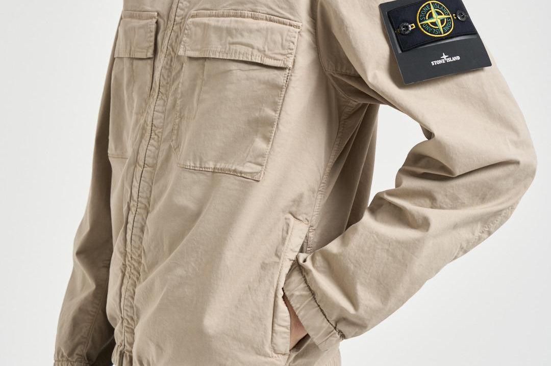 Giacca uomo con cappuccio beige 4100077 S0A10V009A STONE ISLAND 