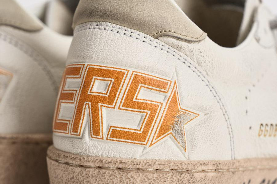 Sneakers uomo Ball Star bianco e blu GMF00117 F00757111660 GOLDEN GOOSE 