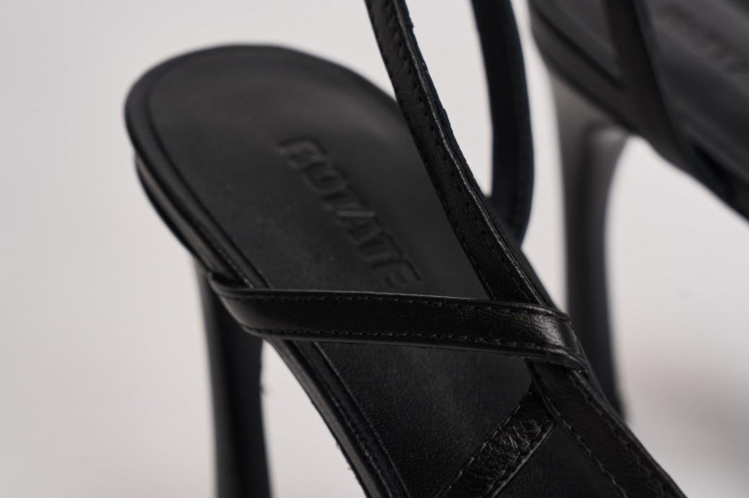 Sandalo donna con tacco nero 115991100 BLACK100 ROTATE 