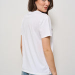 T-shirt donna girocollo bianca EMILIE 01478H MC2 SAINT BARTH 