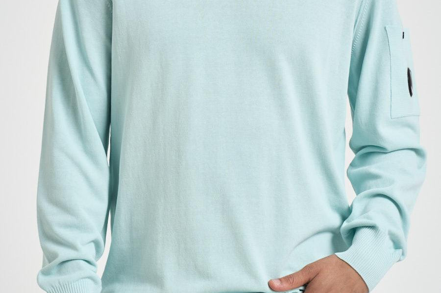 Maglia uomo girocollo turchese KN105A 804 C.P. COMPANY 