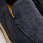 Mocassino uomo in suede blu 3413 VISONEB15 DOUCAL'S 
