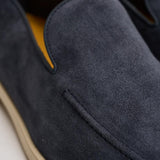 Mocassino uomo in suede blu 3413 VISONEB15 DOUCAL'S 