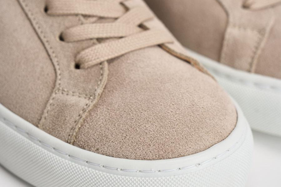 Sneakers donna in suede beige 1001614 LIGHTSAND LES DEUX 