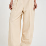 Pantalone donna wide leg crema HAYDA SOFTSEPIA IRO 