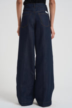 Jeans palazzo in denim donna LPE10V86 BLU NINE IN THE MORNING 