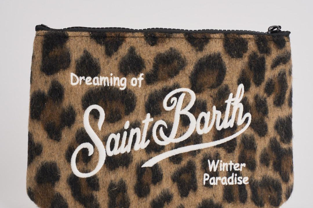 Pochette donna Aline Felt Leo animalier ALINE FELTLEO18 MC2 SAINT BARTH 