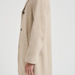 Cappotto uomo monopetto midi beige F09MUC952D 33023 MONTECORE 