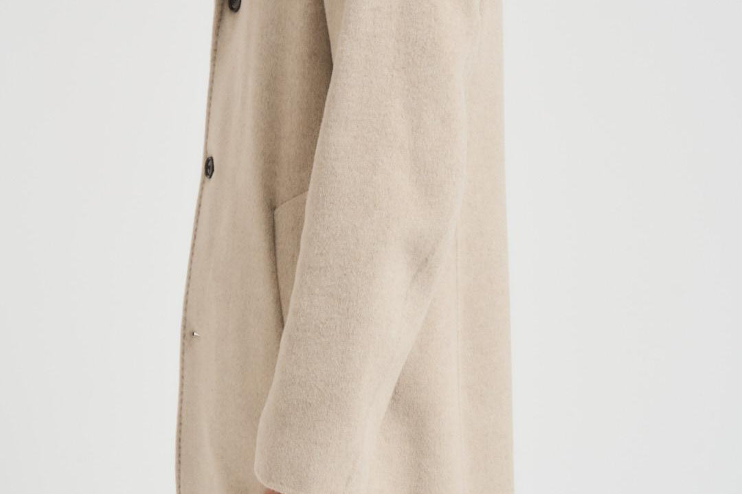 Cappotto uomo monopetto midi beige F09MUC952D 33023 MONTECORE 