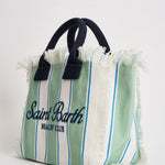 Borsa donna colette a righe verde e bianca COLETTE 00937L MC2 SAINT BARTH 