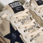 Sneakers uomo Ball Star beige e tortora GMF00117 F00872283406 GOLDEN GOOSE 