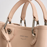Borsa a mano donna in pelle rosa cipria EW000361 AF12036M1332 EMPORIO ARMANI 