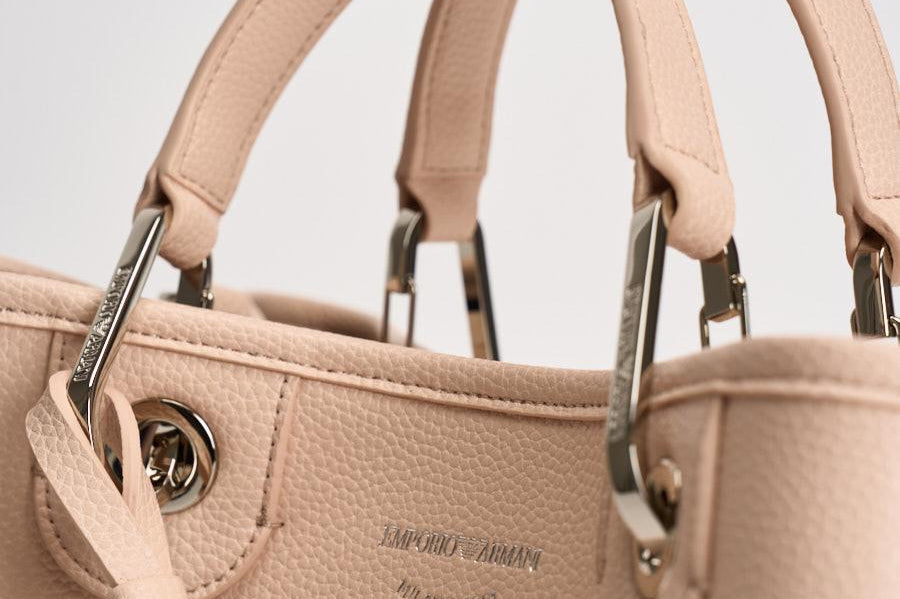 Borsa a mano donna in pelle rosa cipria EW000361 AF12036M1332 EMPORIO ARMANI 