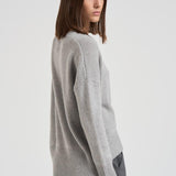 Maglione girocollo donna in cashmere 201726 DOVEGREY LISA YANG 