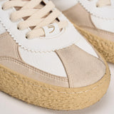 Sneakers donna Vintage Vegan Leather bianche e verdi PU101V020 VISCHIO PURAAI 