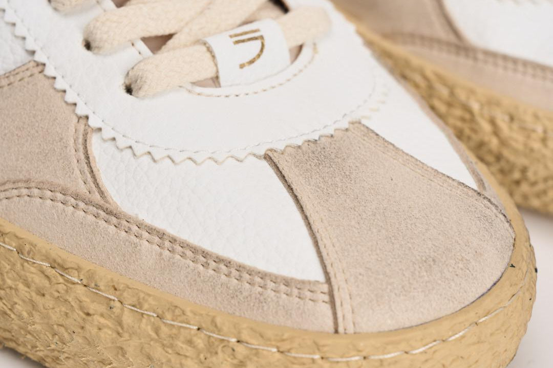 Sneakers donna Vintage Vegan Leather bianche e verdi PU101V020 VISCHIO PURAAI 