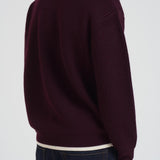 Felpa uomo girocollo bordeaux PO184 WO007WINE DROLE DE MONSIEUR 