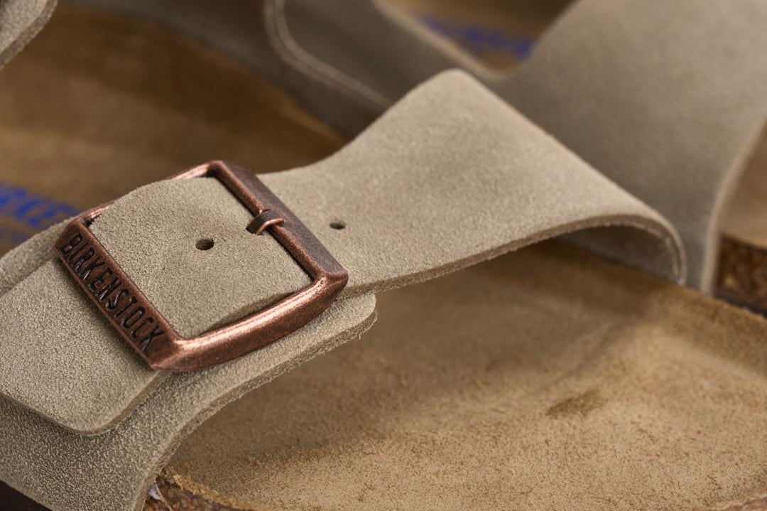 Sandalo uomo Arizona in suede tortora 951303U TAUPE BIRKENSTOCK 