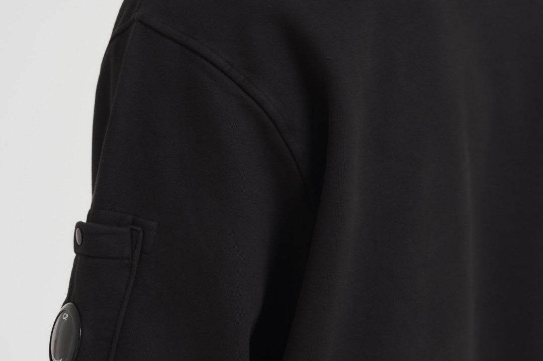 Felpa uomo gircollo nera SS718A 006372G999 CP COMPANY 