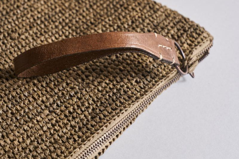 IBELIV Pochette donna Ampy in rafia AMPY DARKTEA IBELIV 