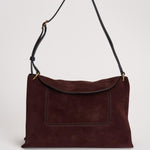 Borsa donna "Penelope" Slouch in suede bordeaux 000148 ACAISUEDE WANDLER 